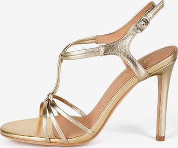 L37 HANDMADE SHOES Sandaal 'MOONLIGHT GLOW' in Goud: voorkant