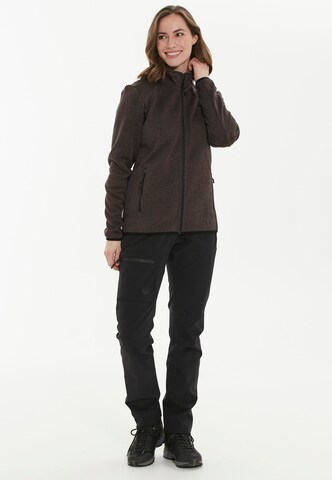 Whistler Athletic Fleece Jacket 'Maleo' in Brown