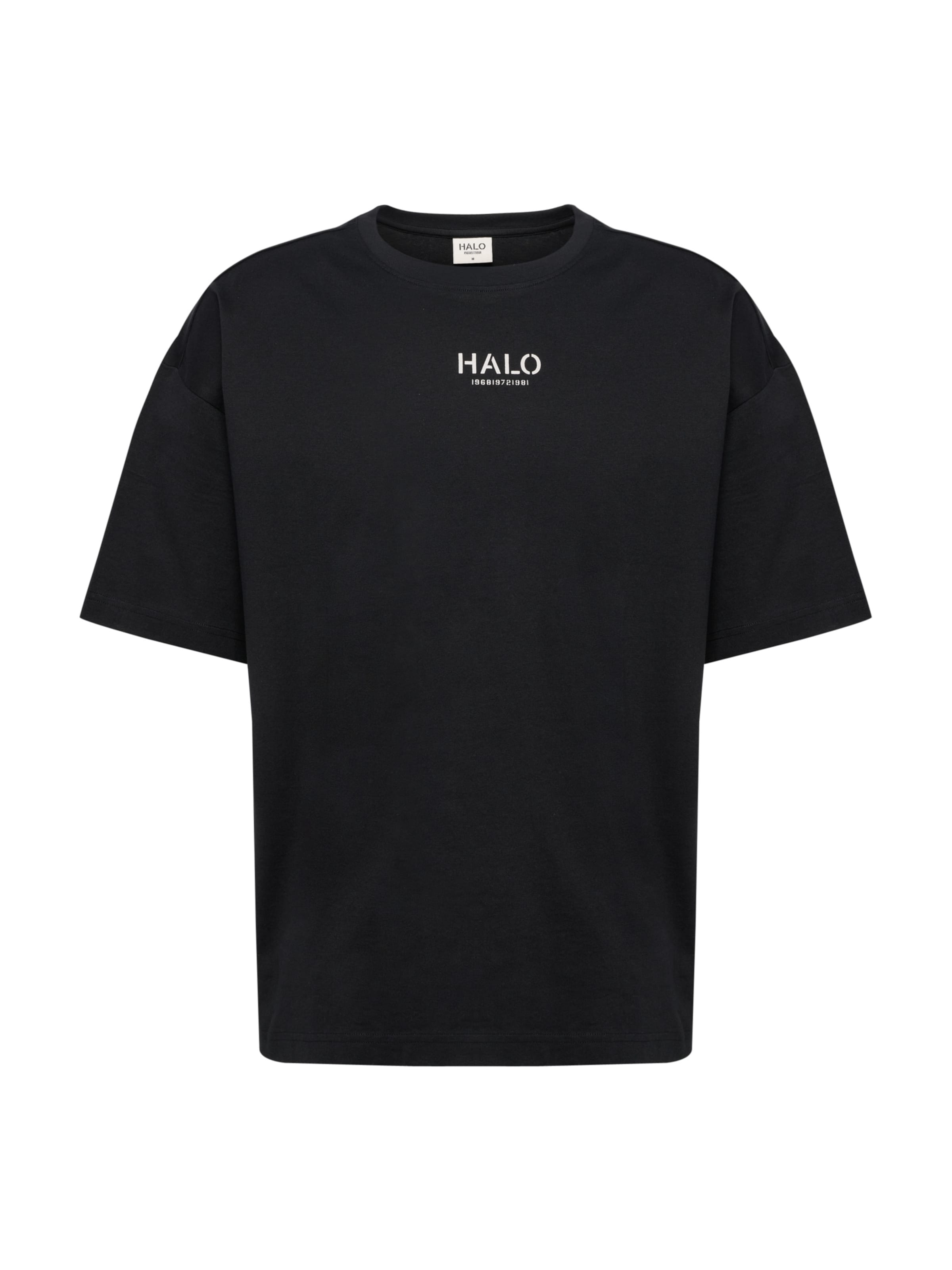 HALO Shirt in Zwart: voorkant
