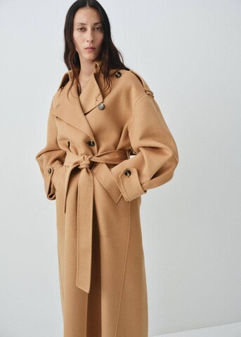 MANGO Between-Seasons Coat 'Cherry2' in Brown