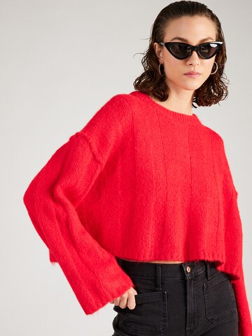 Pull-over TOPSHOP en rouge