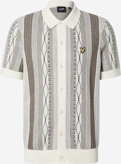 Lyle & Scott Pulover v velikosti S | ecru / brokat / temno siva barva, Prikaz izdelka