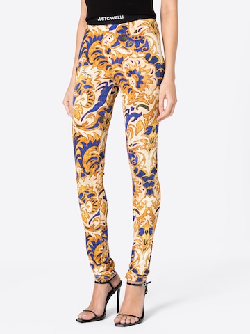 Just Cavalli Skinny Leggings in Blue: front