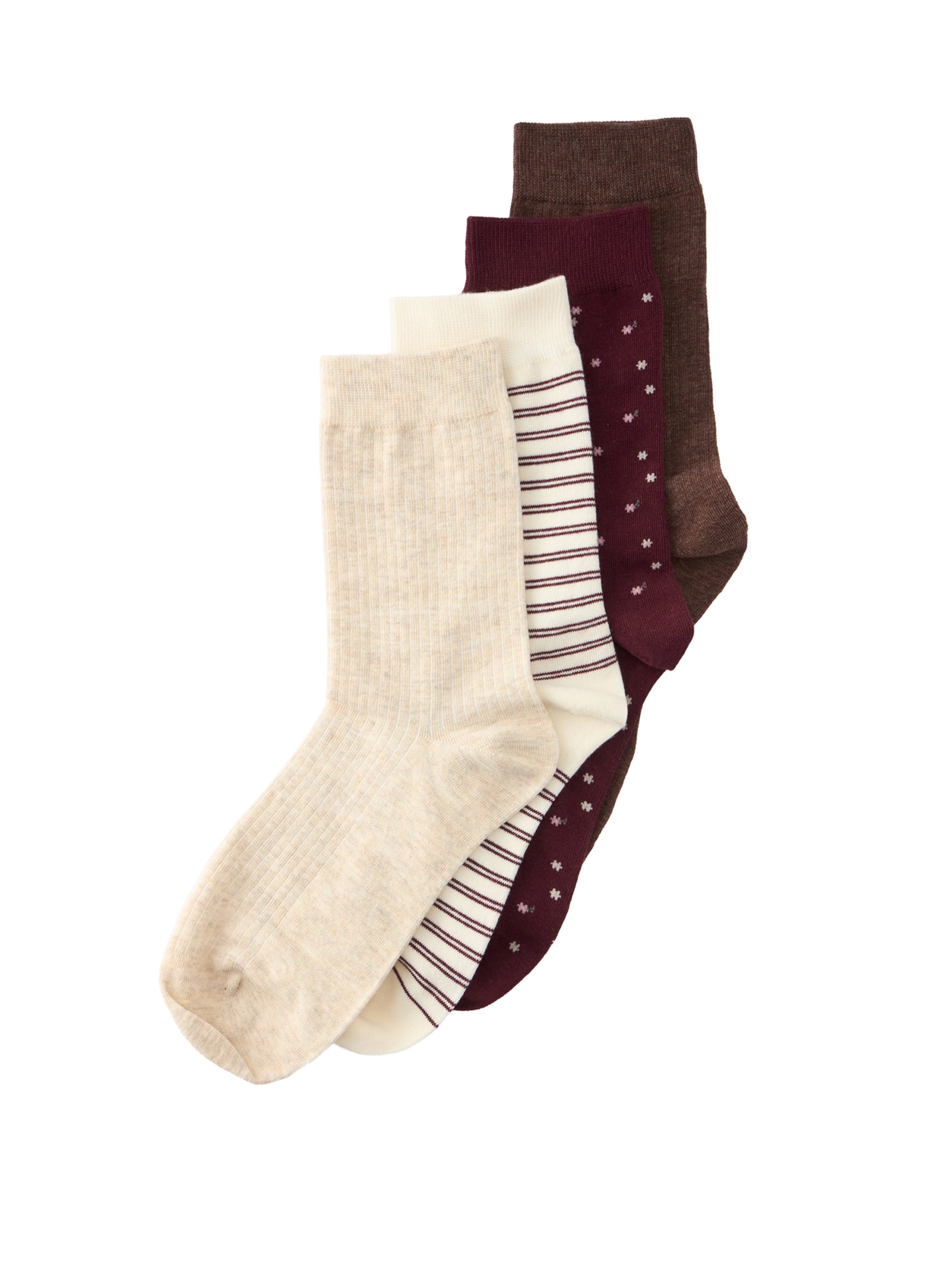Lindex - Calcetines en beige: frente