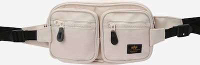 ALPHA INDUSTRIES Vyölaukku värissä musta / villanvalkoinen, Tuotenäkymä