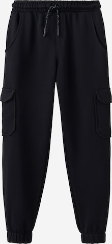MANGO KIDS Tapered Bukser i sort: forside