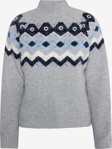 DreiMaster Maritim Sweater 'Eissegler' in Grey: front