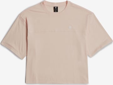 T-shirt G-STAR en rose : devant