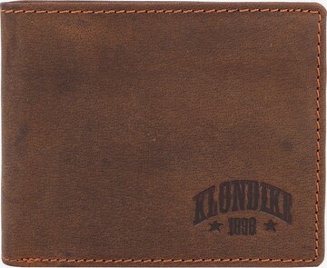 Porte-monnaies KLONDIKE 1896 en marron : devant