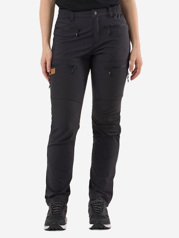 SWEDEMOUNT Regular Outdoorbroek 'Lofoten' in Zwart: voorkant