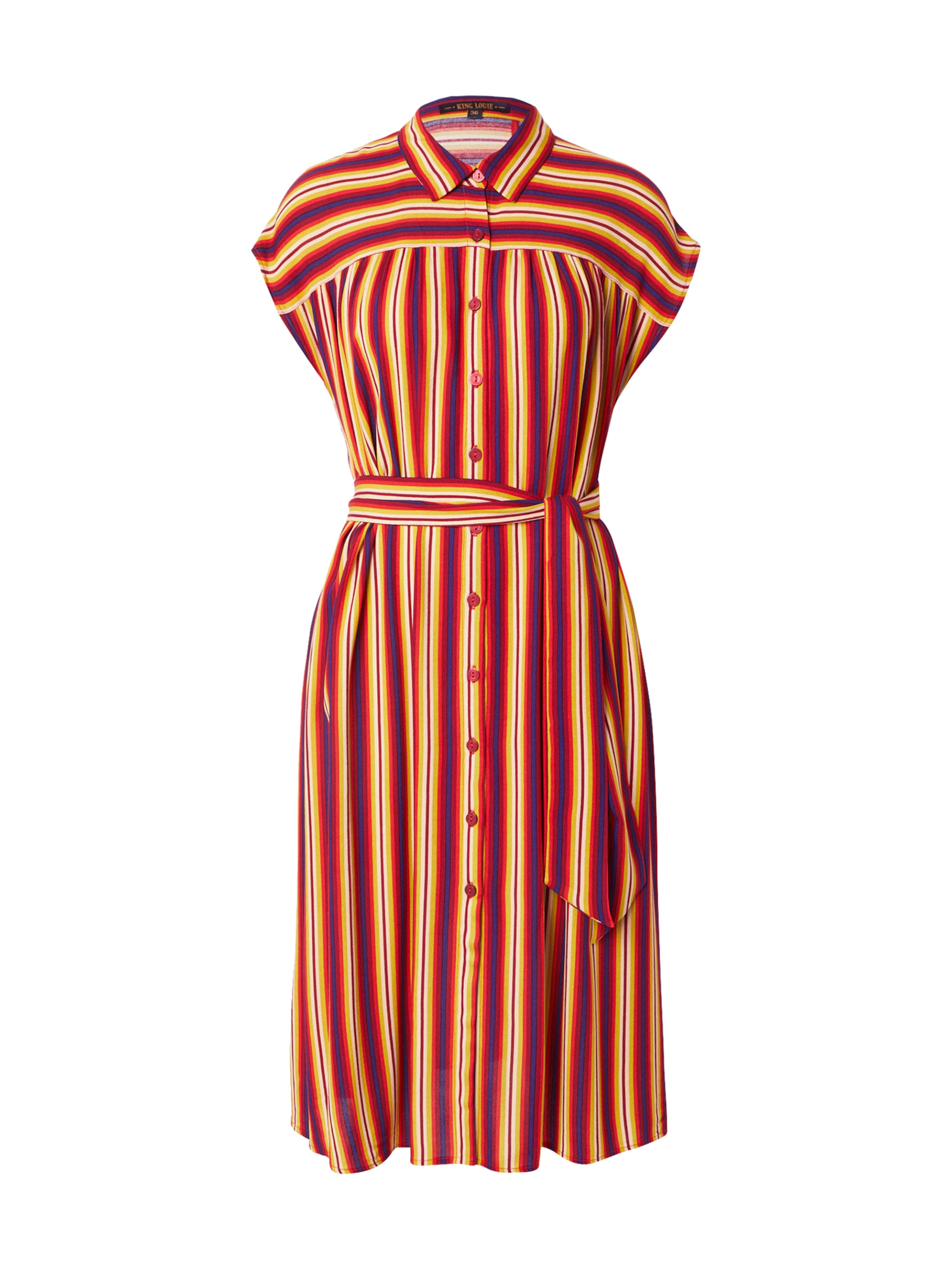 Abito camicia 'Amy Giverny' di King Louie in rosso: frontale