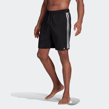 ADIDAS PERFORMANCE Athletic Swim Trunks in Black: front