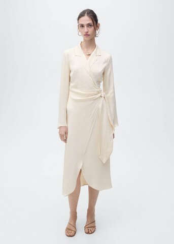 MANGO Kleid 'Vino-L' in Beige: Vorderseite