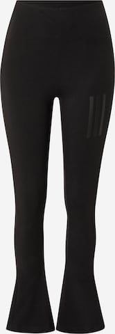 ADIDAS SPORTSWEAR - Flared Calças de desporto 'Mission Victory High-Waist' em preto: frente