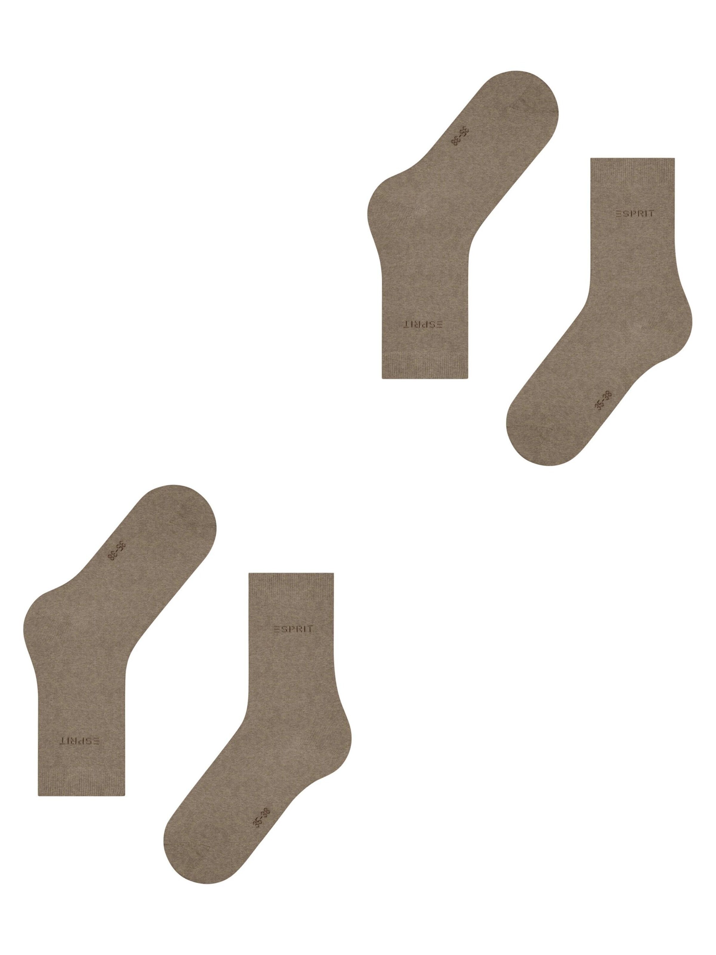 ESPRIT Socken 'Uni 2-Pack'‌‌‌‌ in Braun