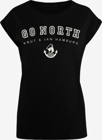 F4NT4STIC Shirt 'Go North' in Black: front