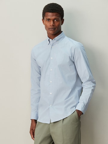 Next Regular fit Button Up Shirt in Blue