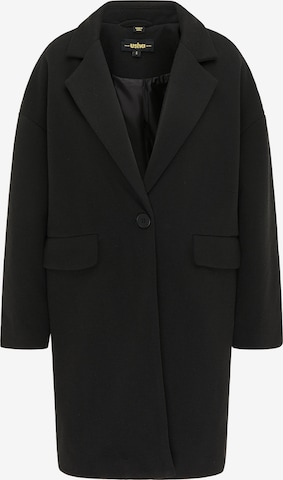 Manteau mi-saison usha BLACK LABEL en noir : devant
