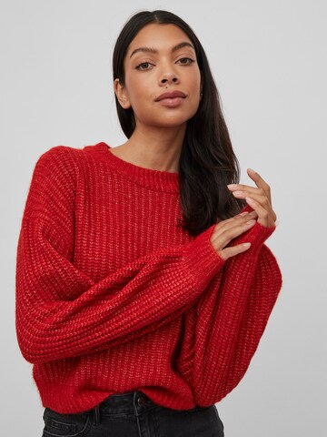 VILA Sweter 'FELO' w kolorze czerwony