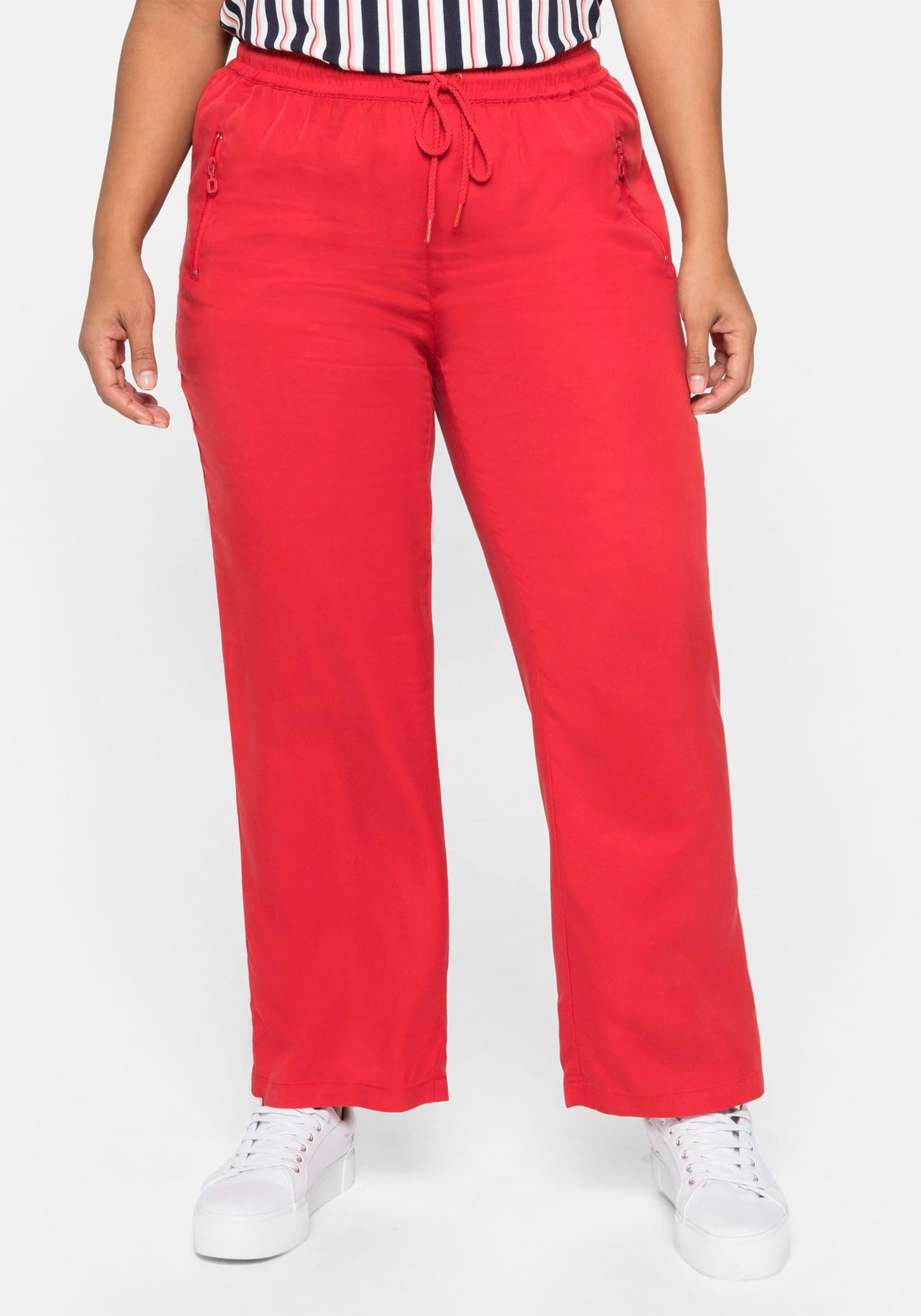 Frauen Große Größen SHEEGO Hose in Rot - MR43492 Frauen Große Größen SHEEGO Hose in Rot - MR43492