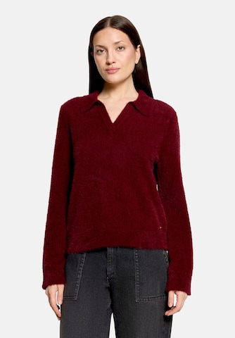 Pull-over Betty & Co en rouge : devant
