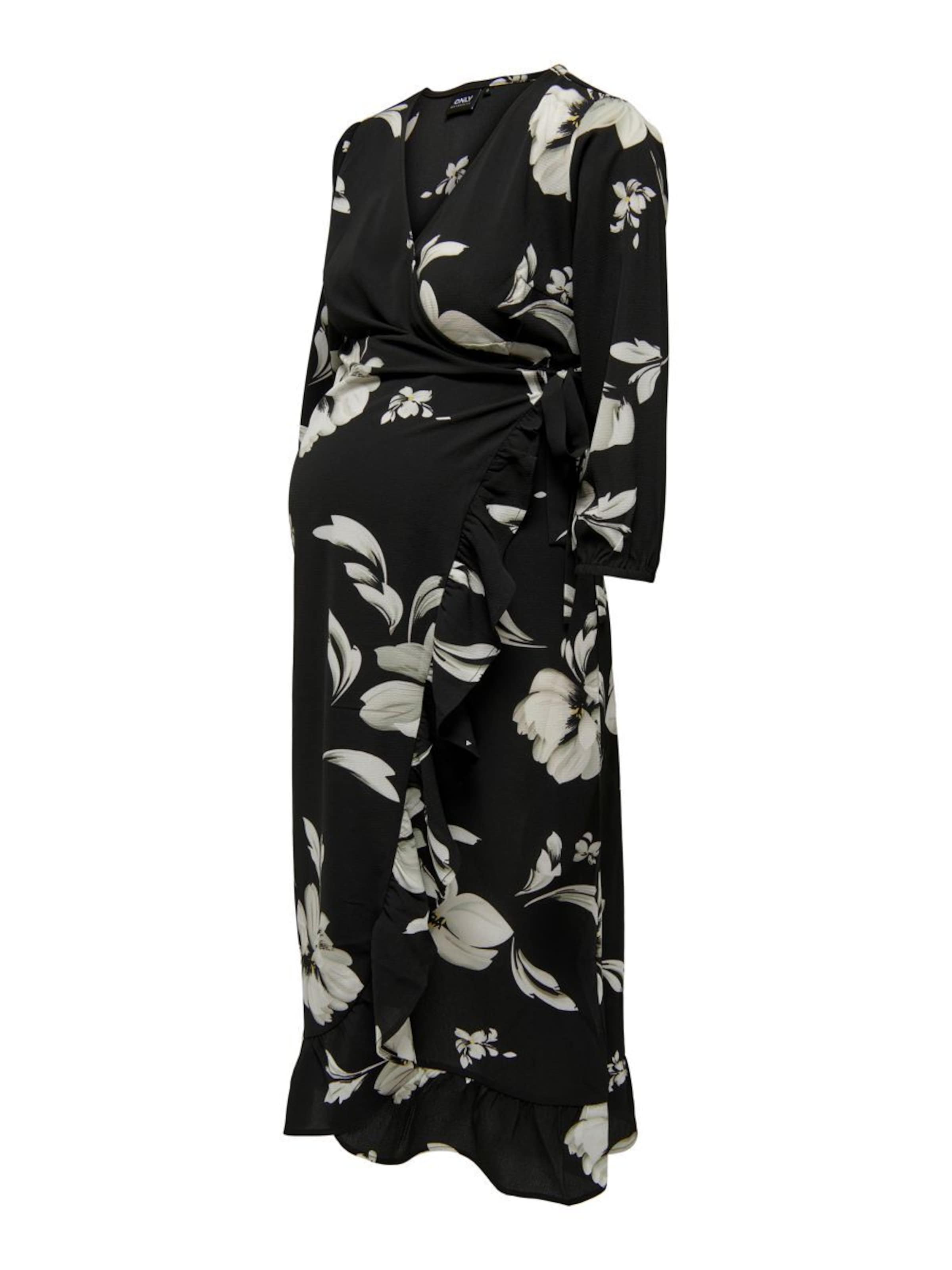 Only MaternityHaljina 'OLMLuxlea' - crna boja: prednji dio