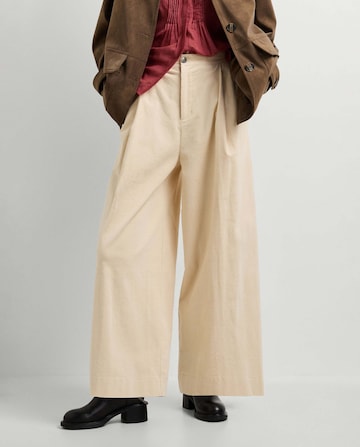 Wide leg Pantaloni con pieghe 'Khloe' di Pepe Jeans in bianco: frontale