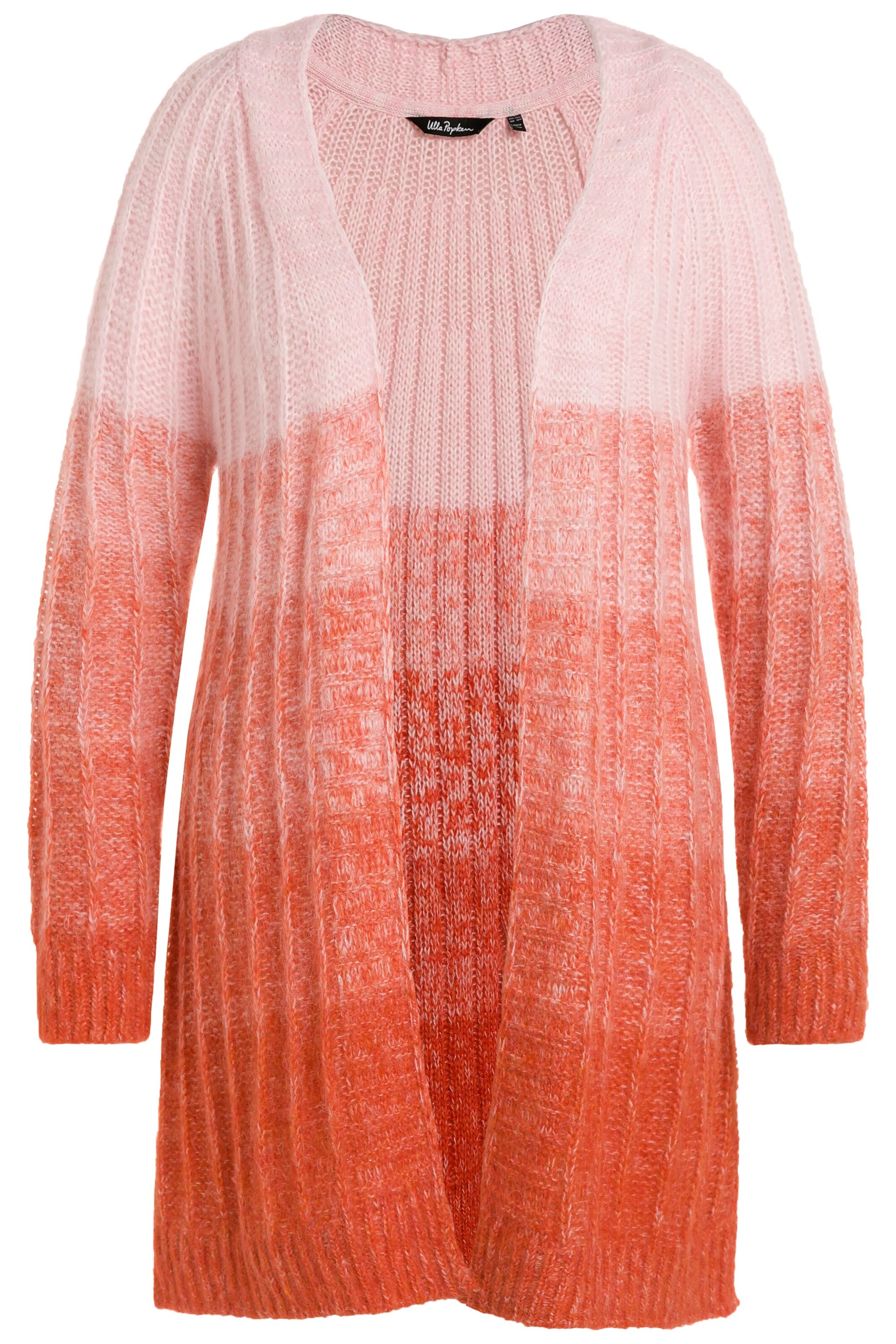 Ulla Popken Strickjacke in Orange: Vorderseite