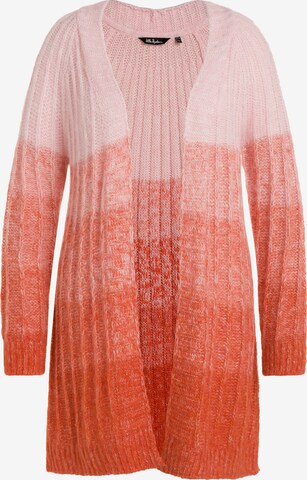 Ulla Popken Knit Cardigan in Orange: front