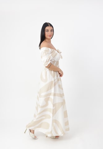 Elara Dress in Beige