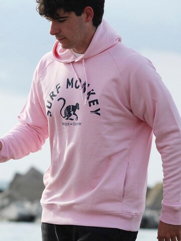 Surf Monkey - Sudadera en rosa