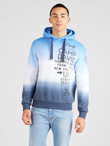 CAMP DAVID Sweatshirt in Blauw: voorkant