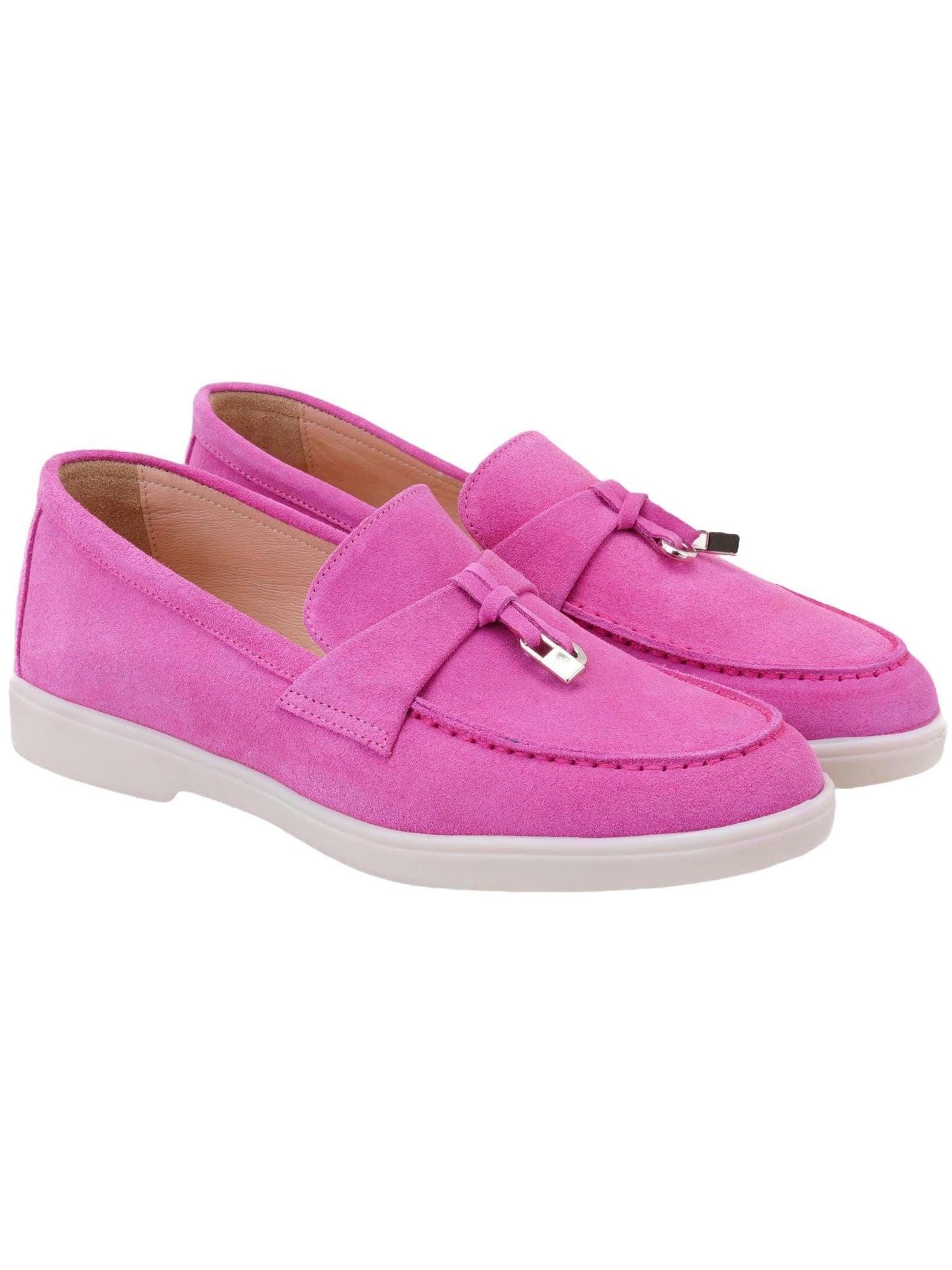 Desa Mocassins 'Beleg' in Roze: voorkant