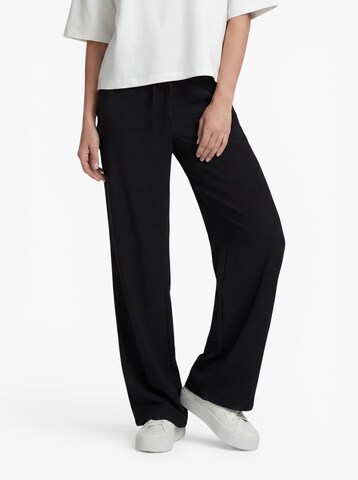 JDY Wide Leg Hose 'JDYCARA' in Schwarz: Vorderseite