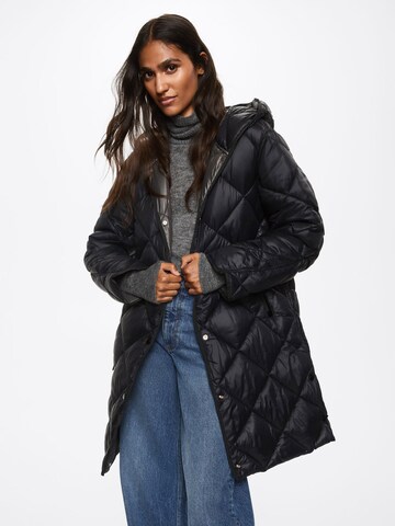 MANGO Winter Coat 'Gamba' in Black: front