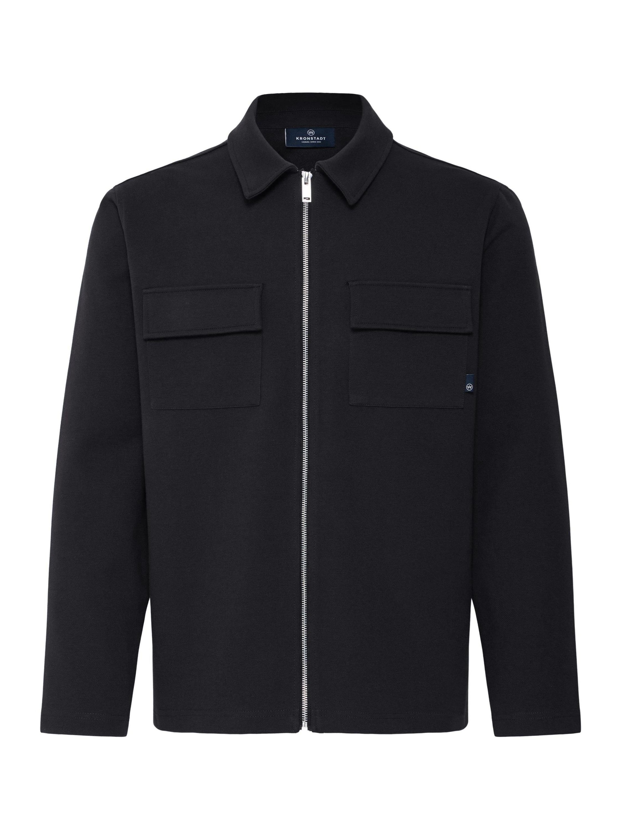 Kronstadt - Ajuste regular Chaqueta de entretiempo ' KSHalfort ' en negro: frente