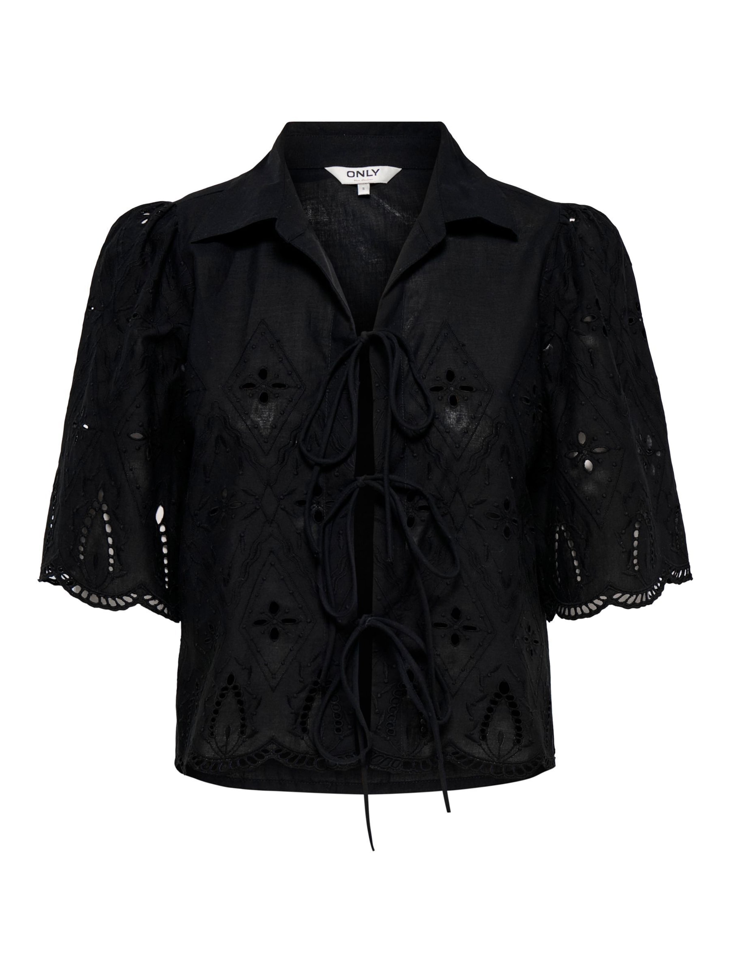 ONLY Bluse 'ONLFrani' in Schwarz: Vorderseite