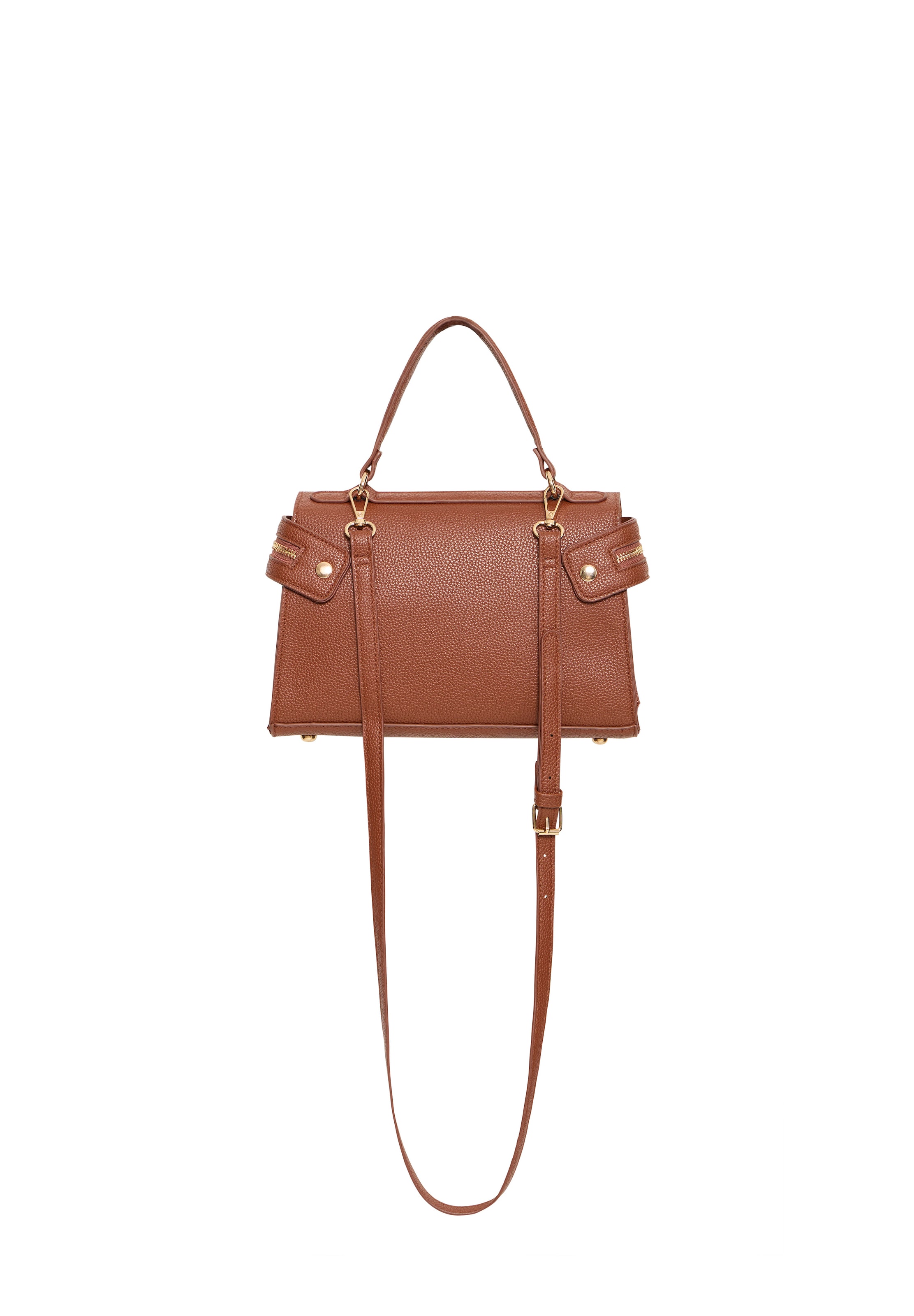 ICHI - Bolso de hombro 'AGNETE' en marrón