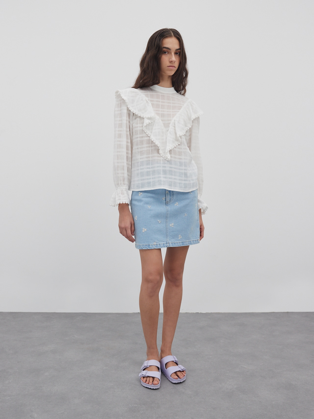 EDITED Blusa 'Freyja' blanco cáscara de huevo