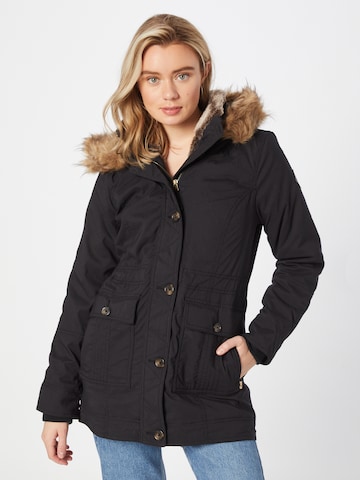 Parka mi-saison HOLLISTER en gris : devant