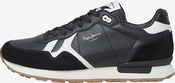 Baskets basses ' BRIT SUPRA M ' Pepe Jeans en noir : devant