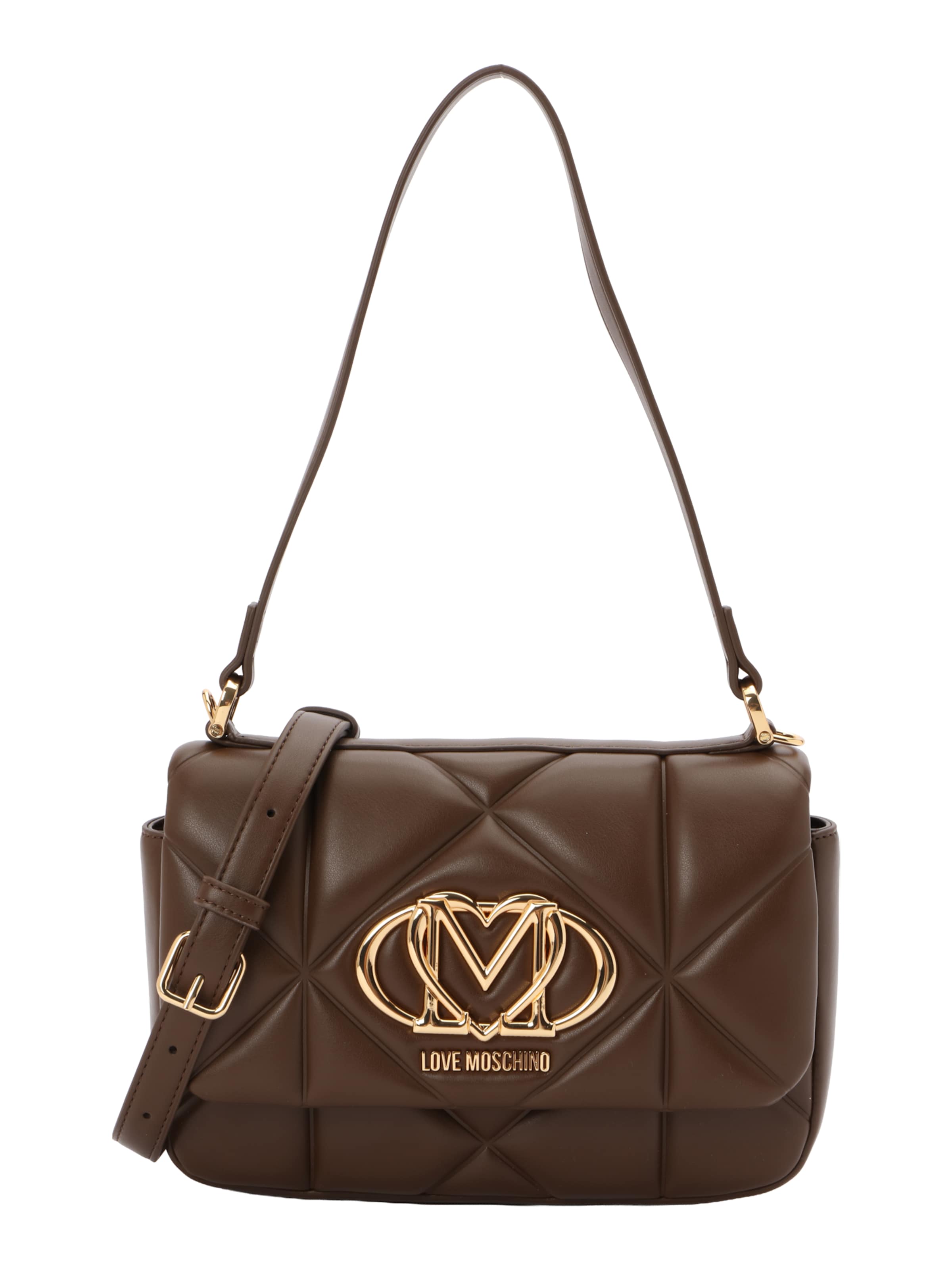 Love Moschino Schoudertas in Bruin: voorkant