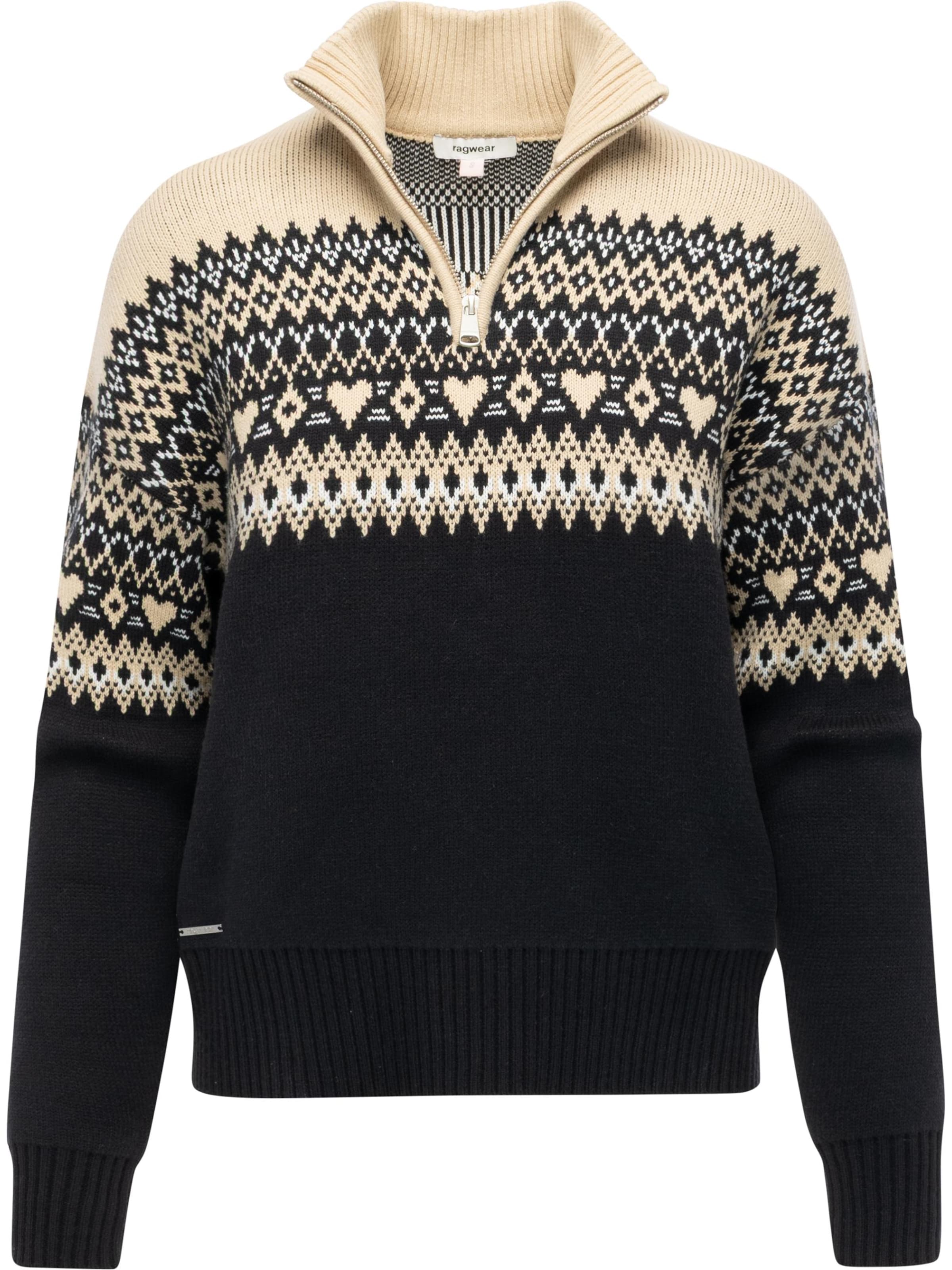 Ragwear Pullover 'Norwie' in Schwarz: Vorderseite