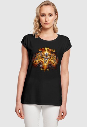 Merchcode Shirt 'Motorhead - Inferno Cover' in Zwart: voorkant