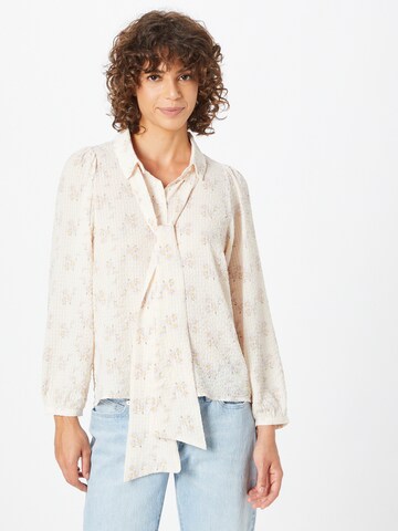 Lollys Laundry Bluse 'Ellie' in Beige: predná strana