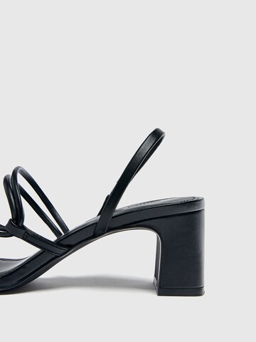 Pull&Bear Strap sandal in Black