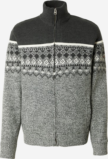 Jack's Neuletakki värissä tummanharmaa / meleerattu harmaa / valkoinen, Tuotenäkymä