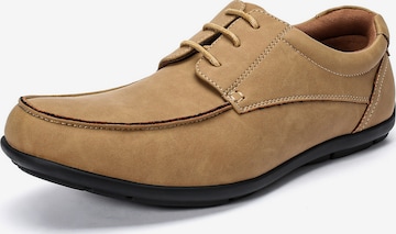 ALLTHEMEN Schnürschuh 'Stiftung' in Braun: Vorderseite