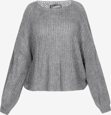 DreiMaster Vintage Širok pulover | siva barva: sprednja stran
