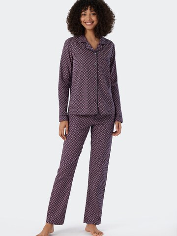 SCHIESSER Pyjama in Lila: predná strana